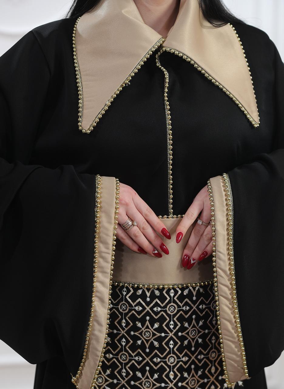 Cuffed gown