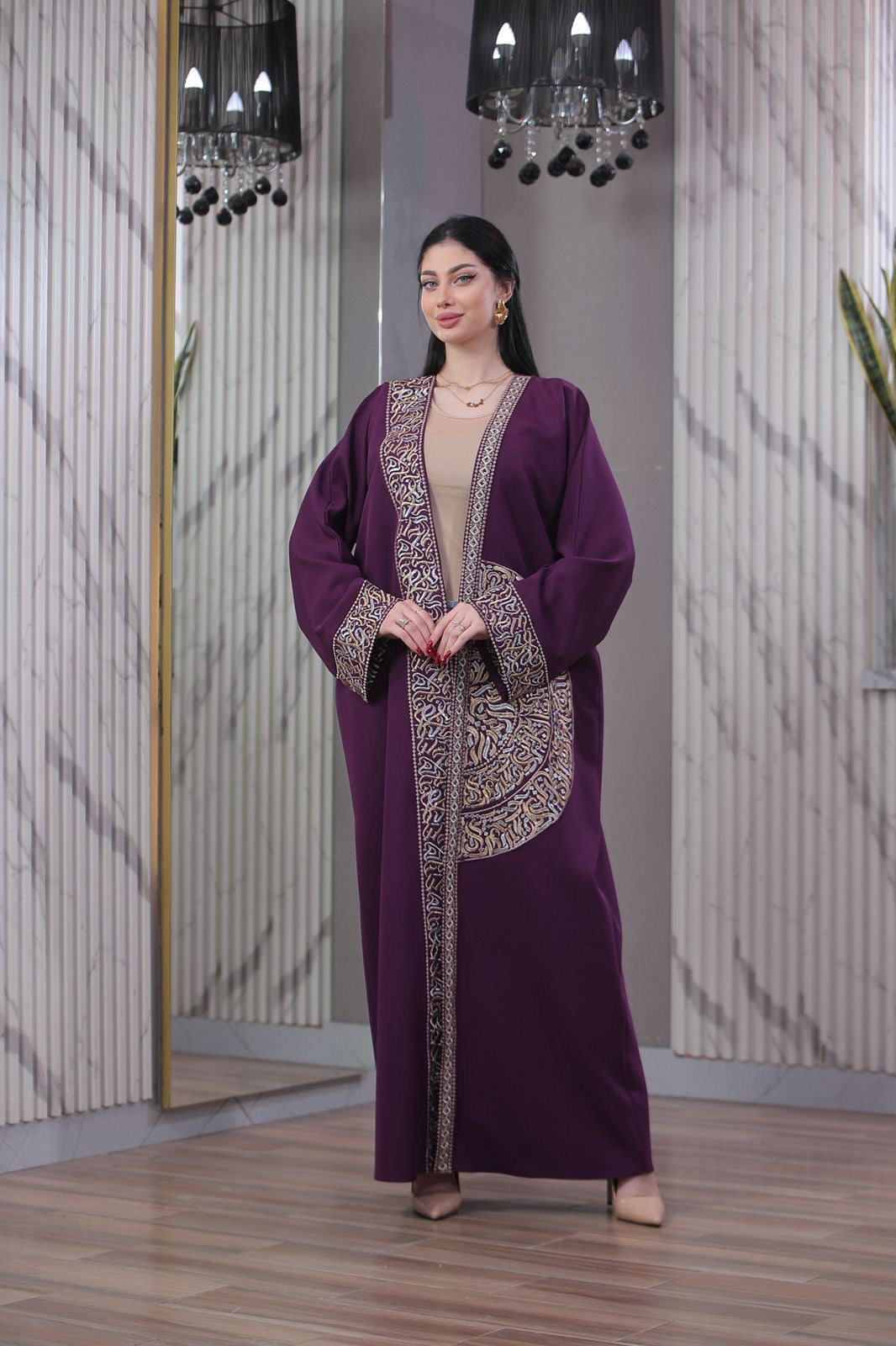 Harouf open abaya