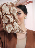 Floral Suede abaya